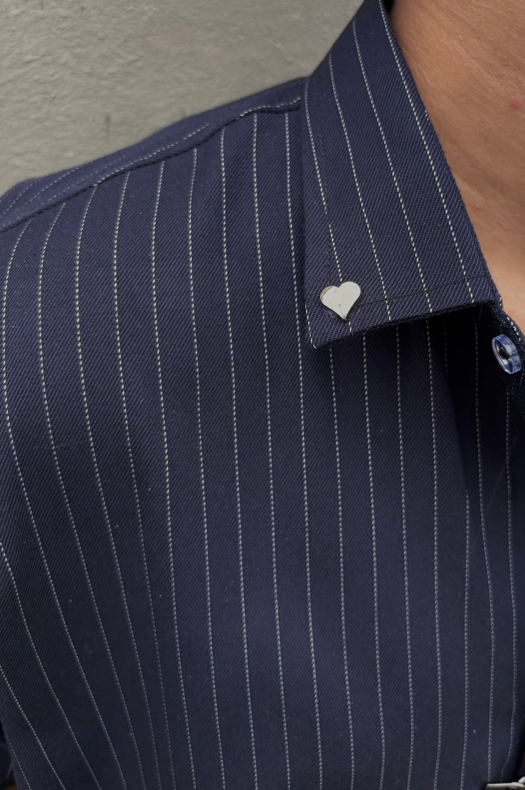 Pinstriped Clasp Shirt