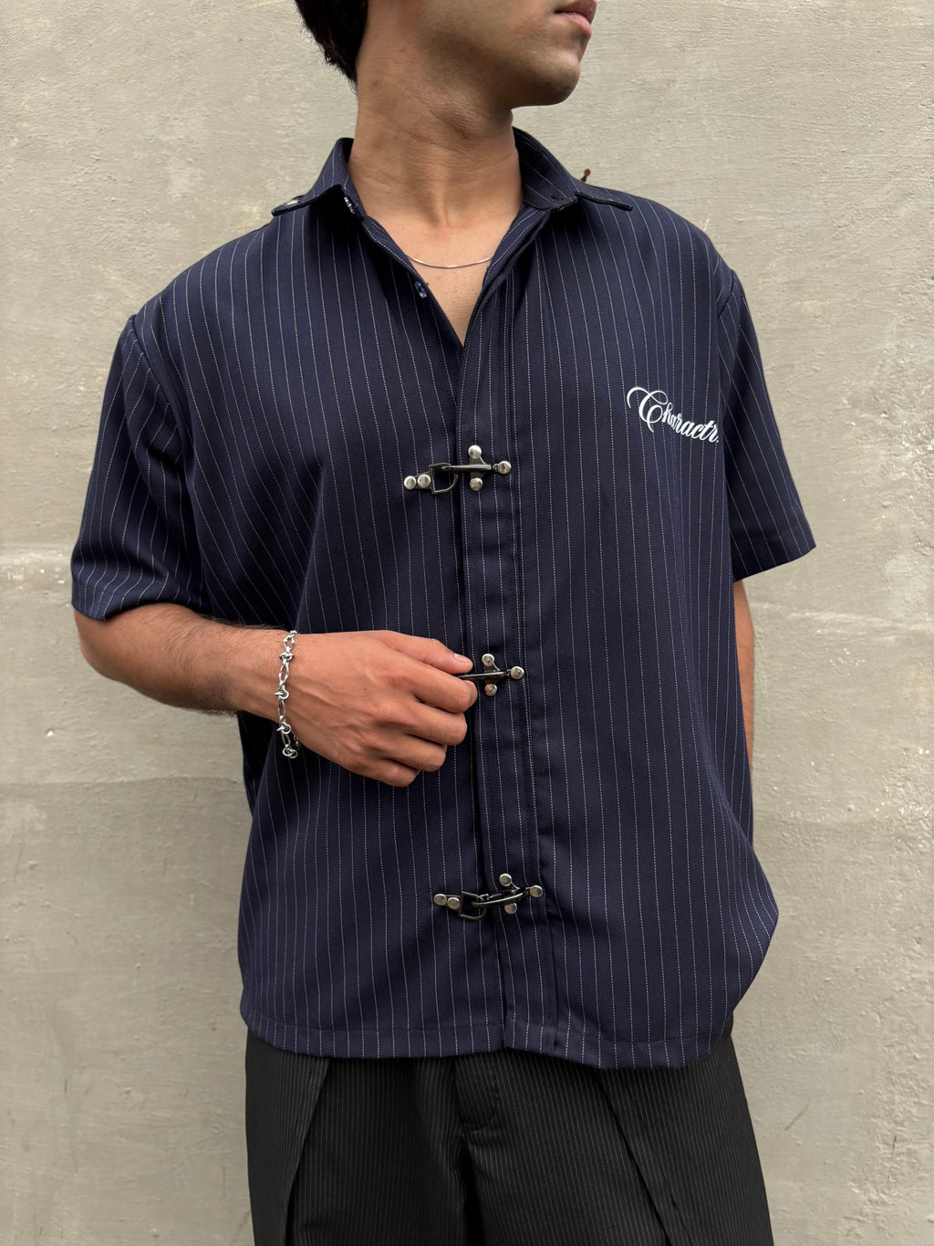 Pinstriped Clasp Shirt