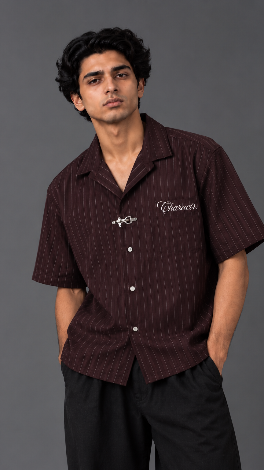 Burgundy Clasp Shirt