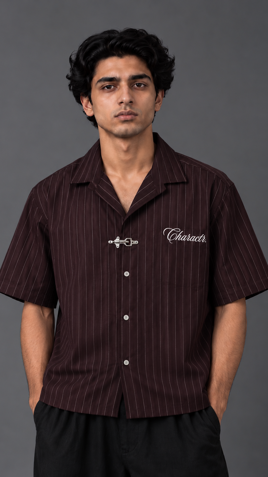 Burgundy Clasp Shirt