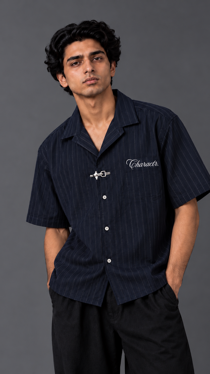Navy Clasp Shirt