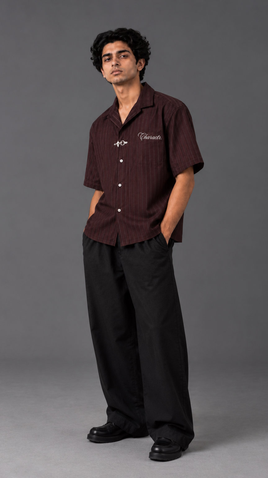 Burgundy Clasp Shirt