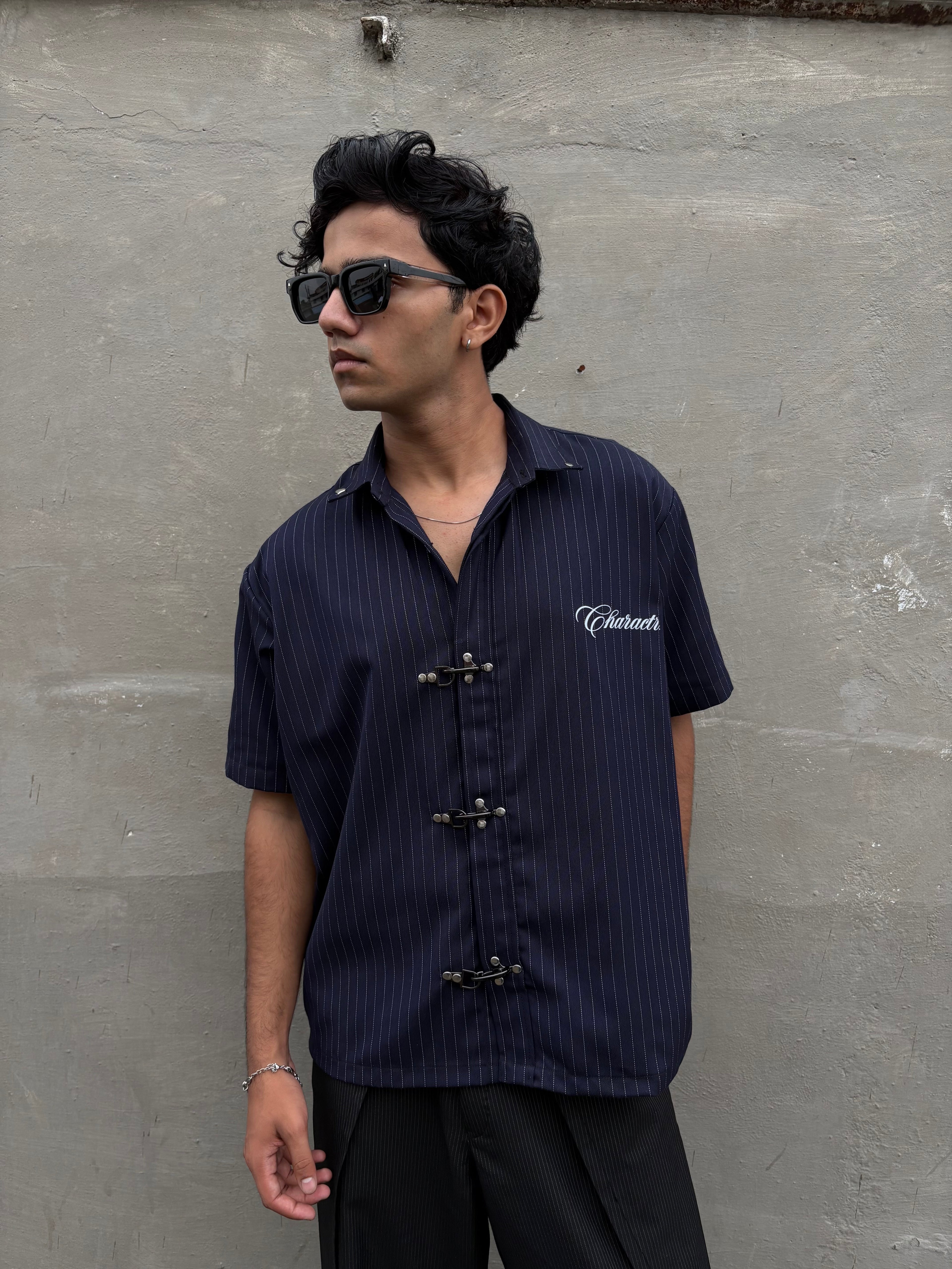 Pinstriped Clasp Shirt