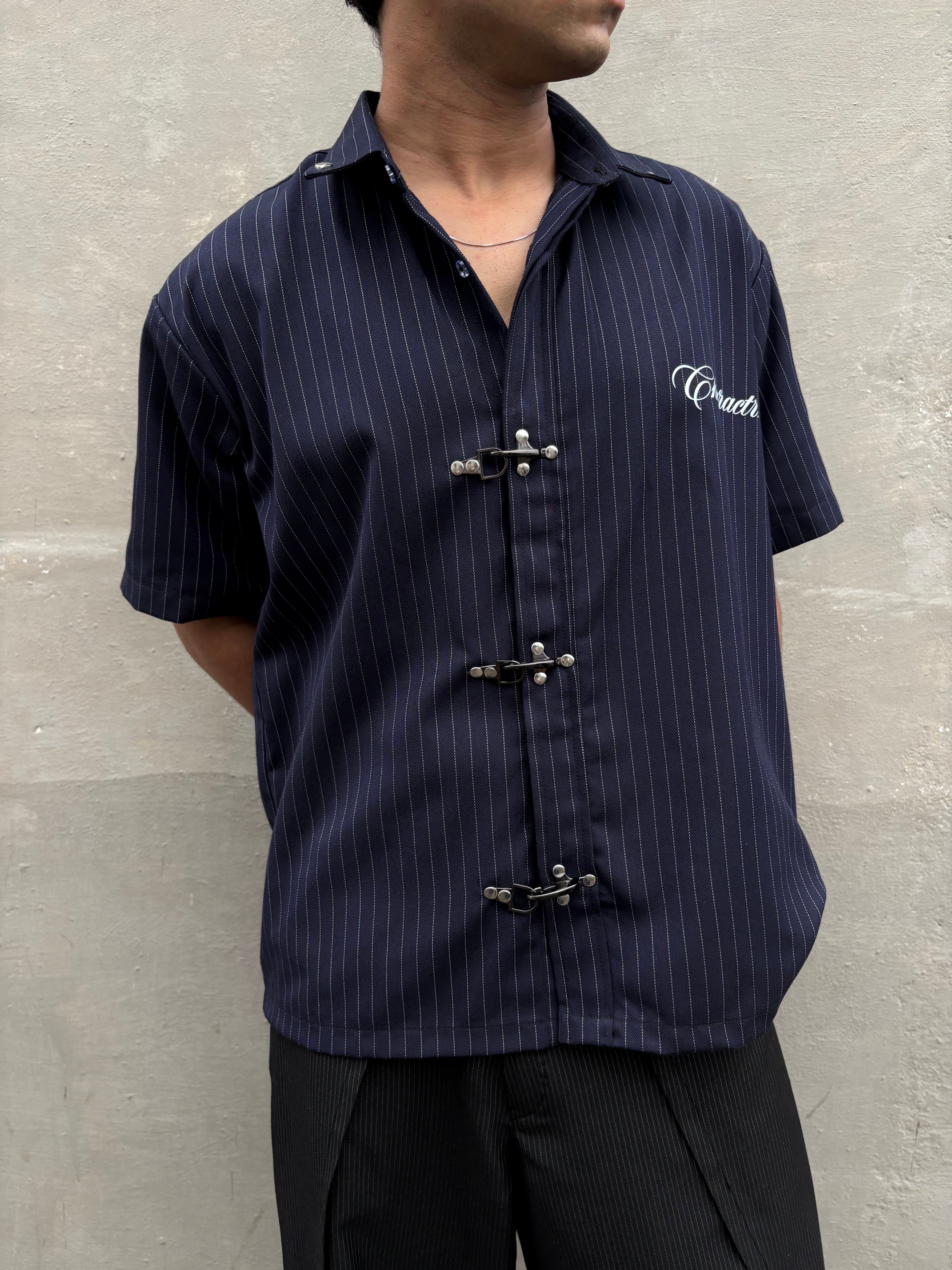 Pinstriped Clasp Shirt