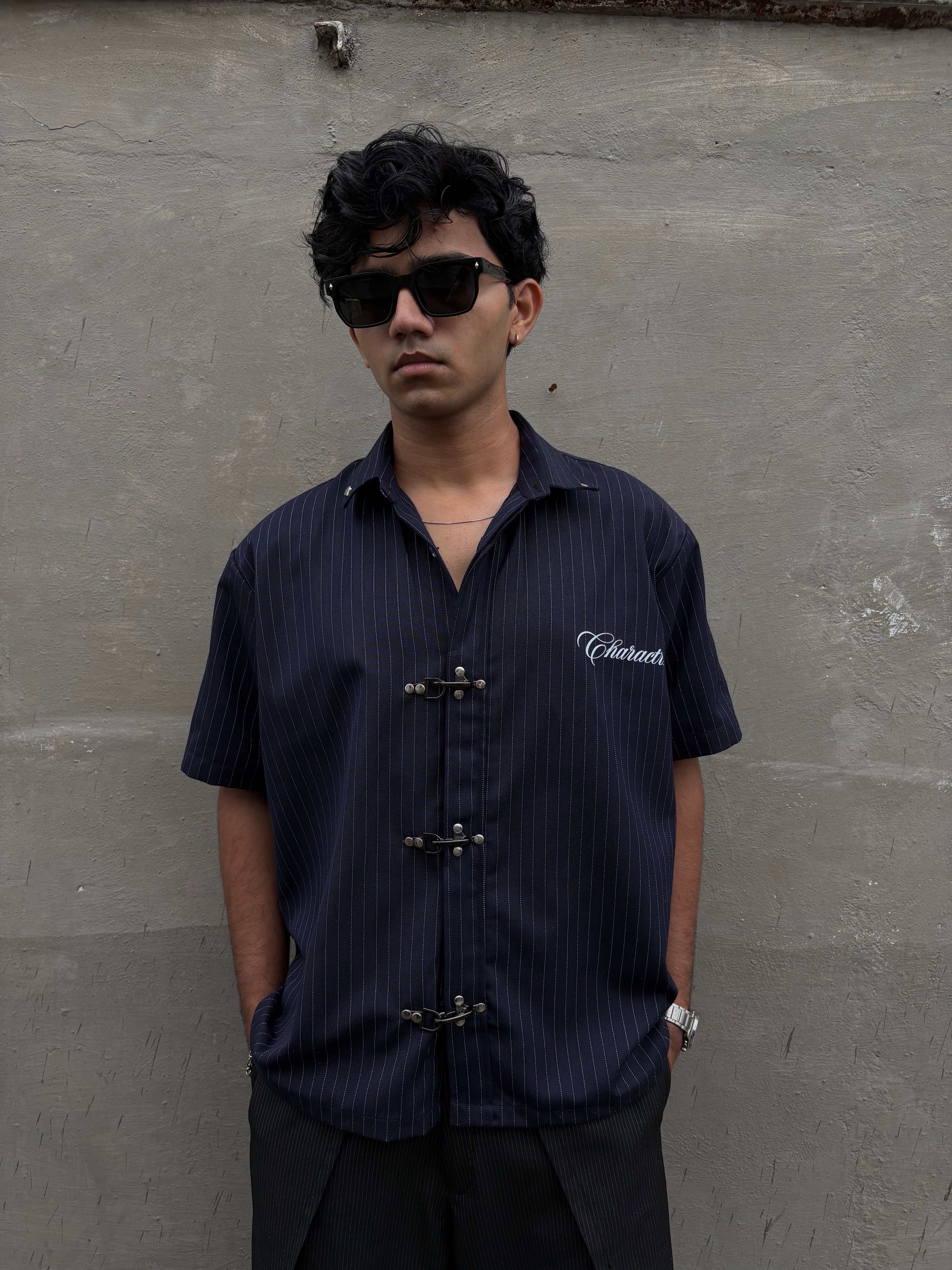 Pinstriped Clasp Shirt