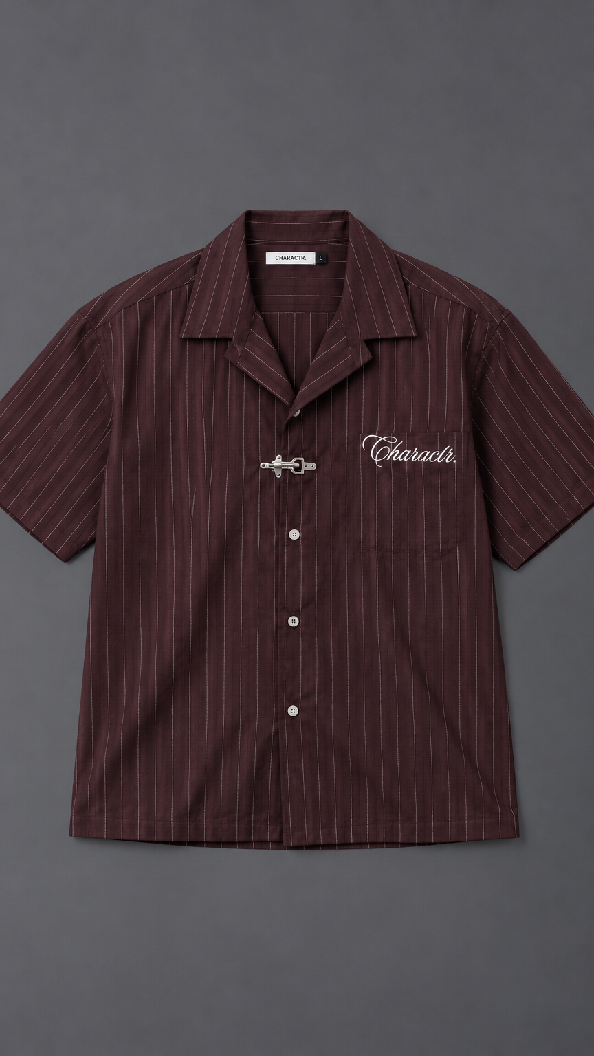Burgundy Clasp Shirt