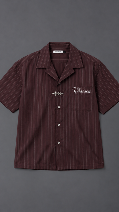 Burgundy Clasp Shirt