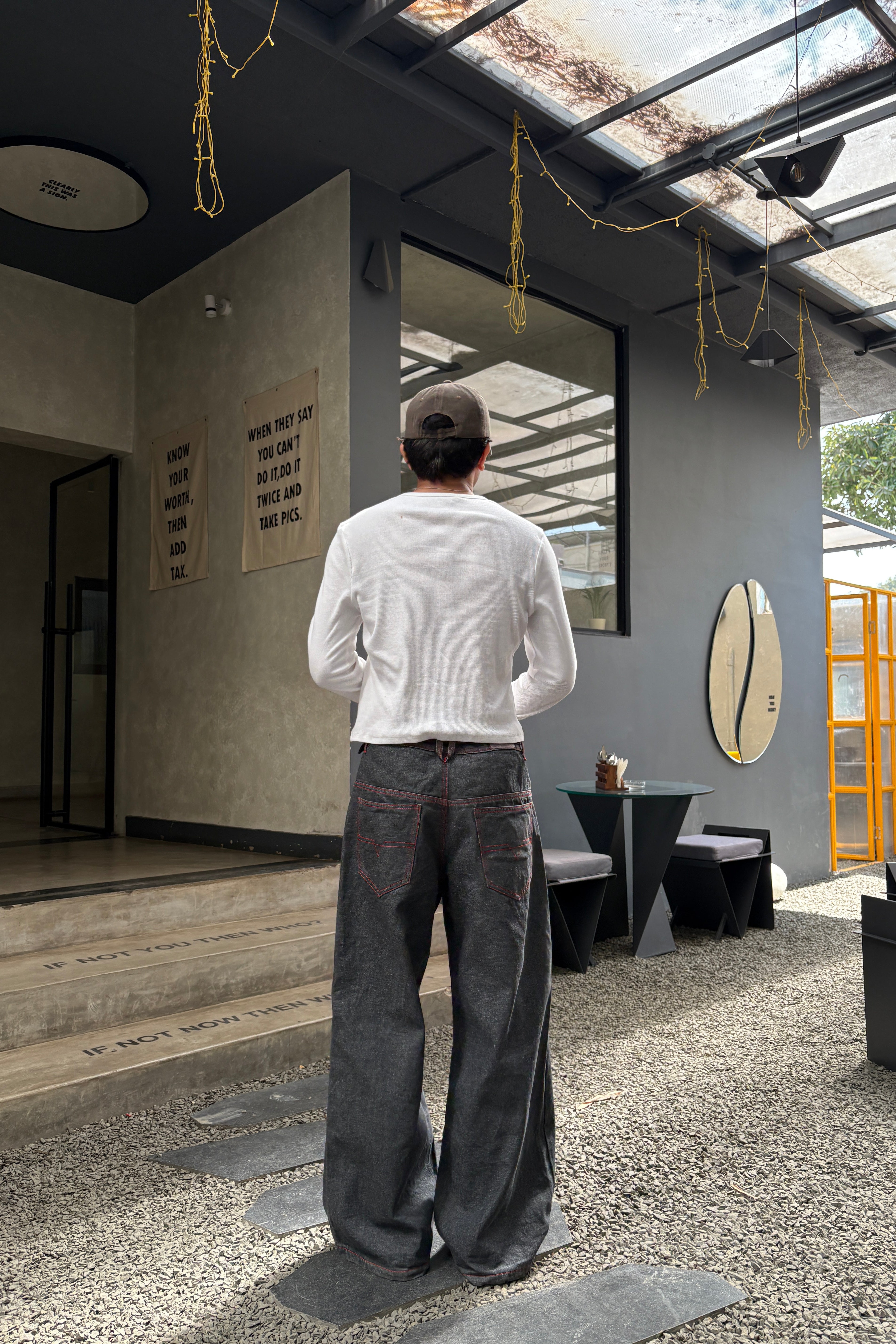 Gunmetal Chained Denims