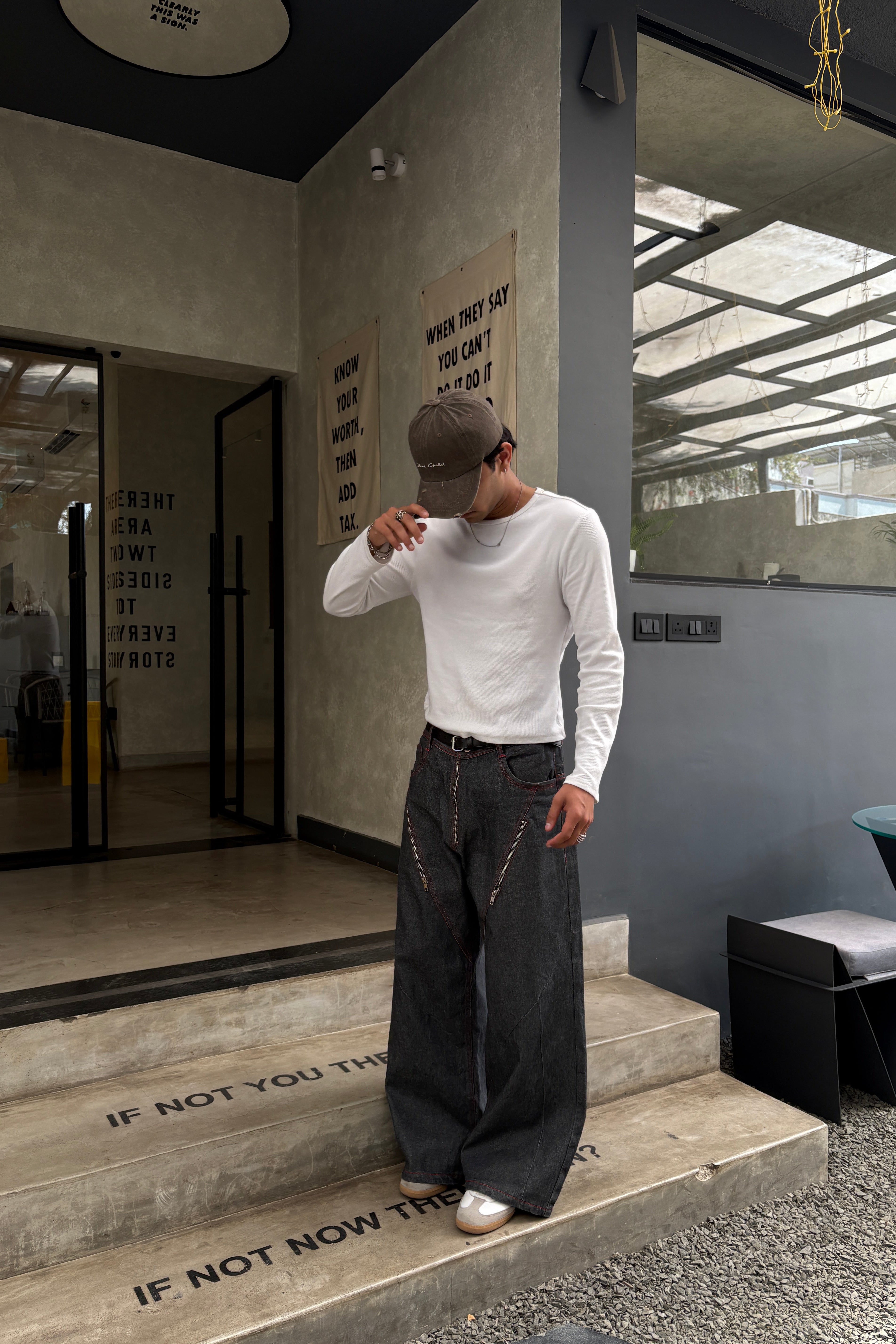 Gunmetal Chained Denims