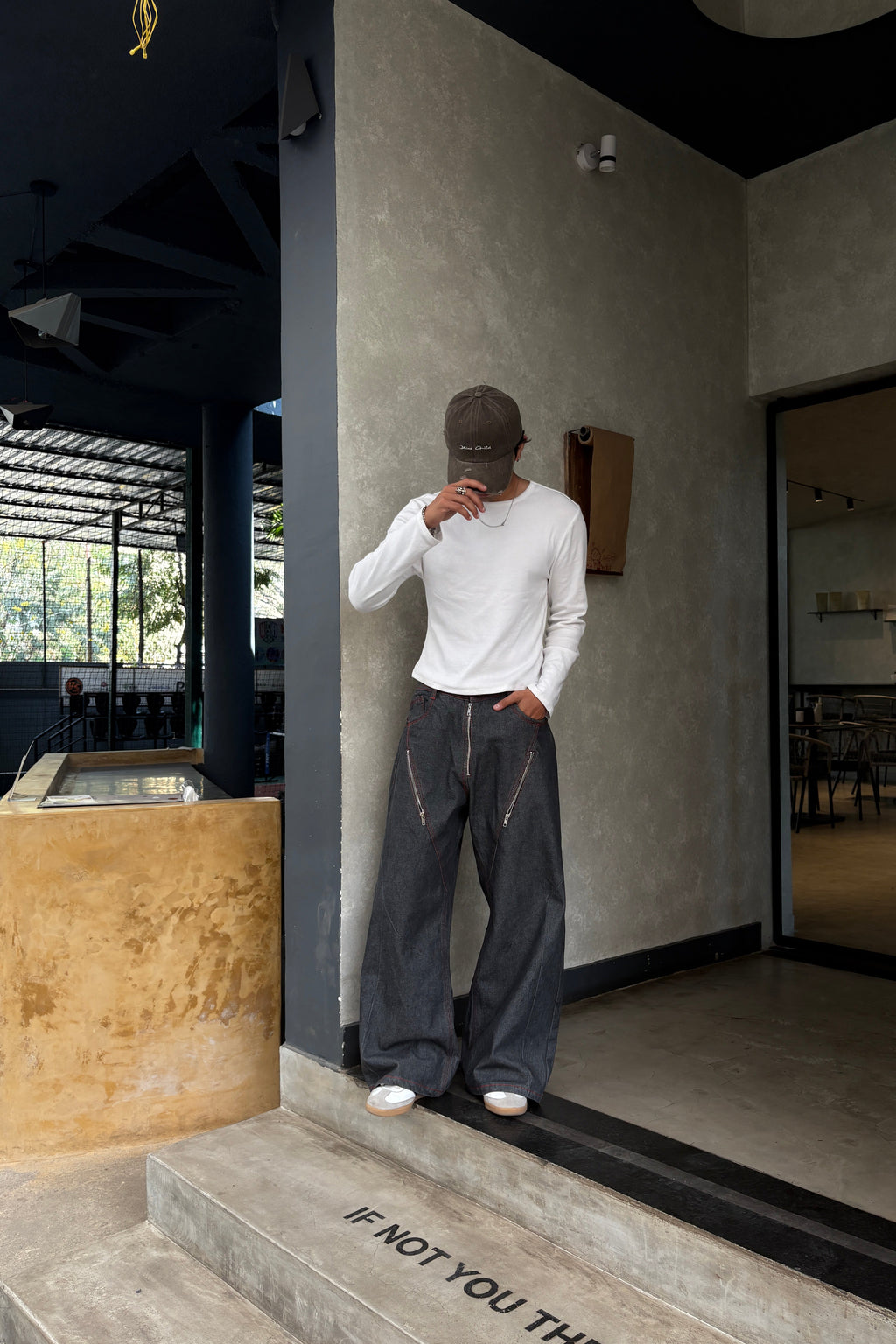 Gunmetal Chained Denims