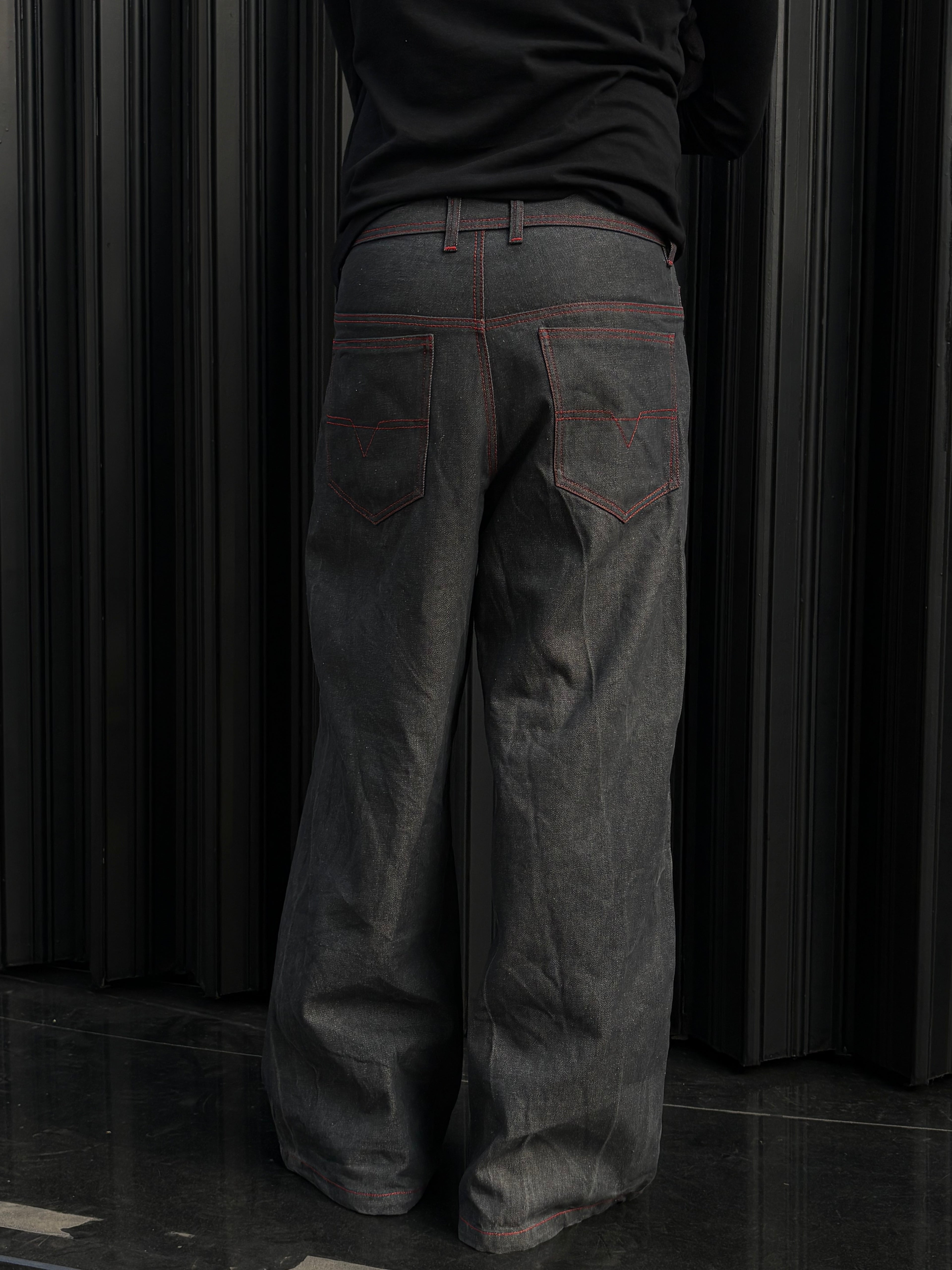 Gunmetal Chained Denims