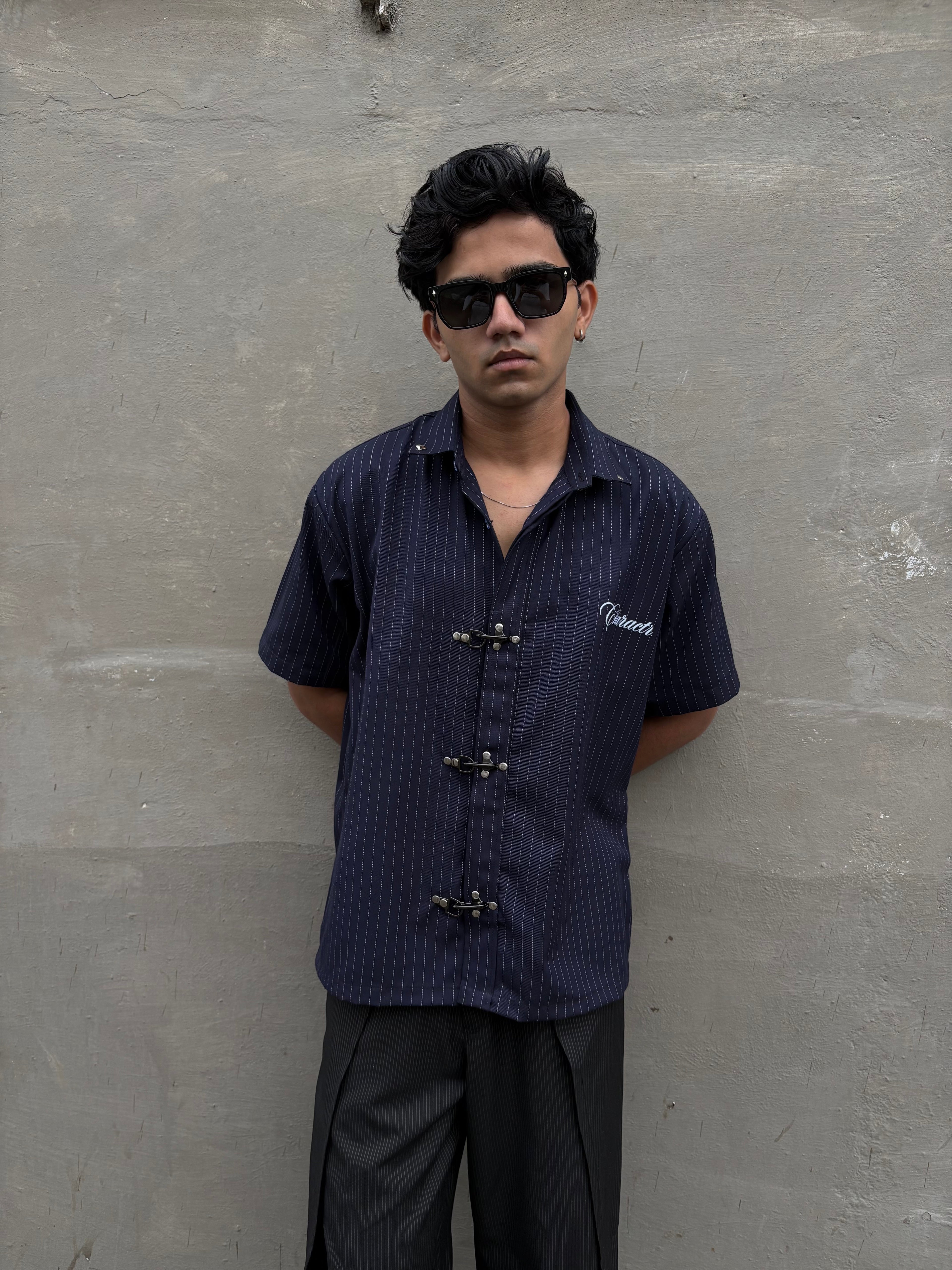 Pinstriped Clasp Shirt