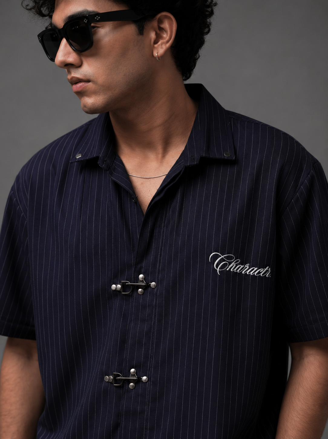 Pinstriped Clasp Shirt