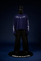 Chrome blue waffle knit tshirt