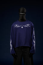 Chrome blue waffle knit tshirt