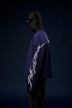Chrome blue waffle knit tshirt