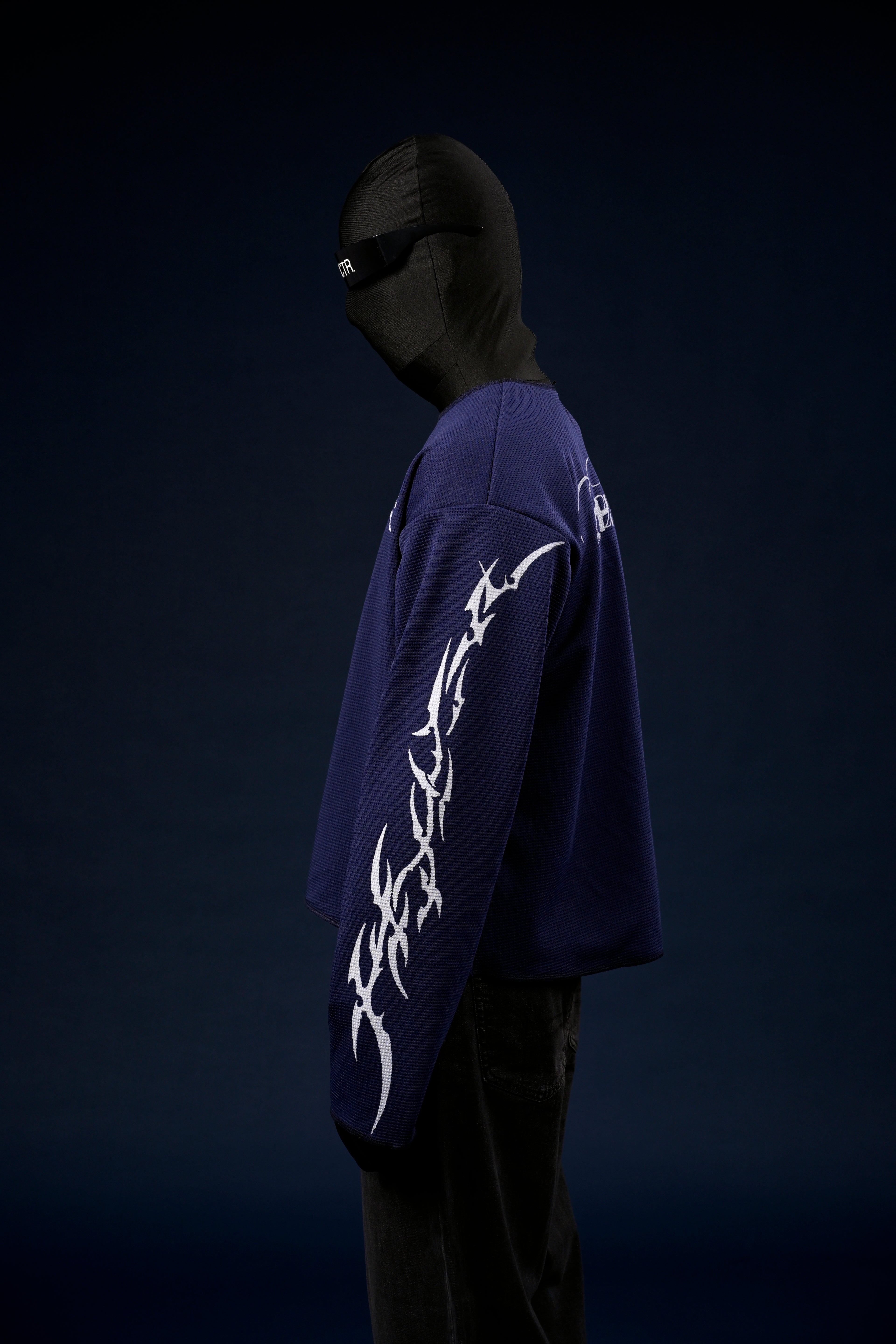 Chrome blue waffle knit tshirt