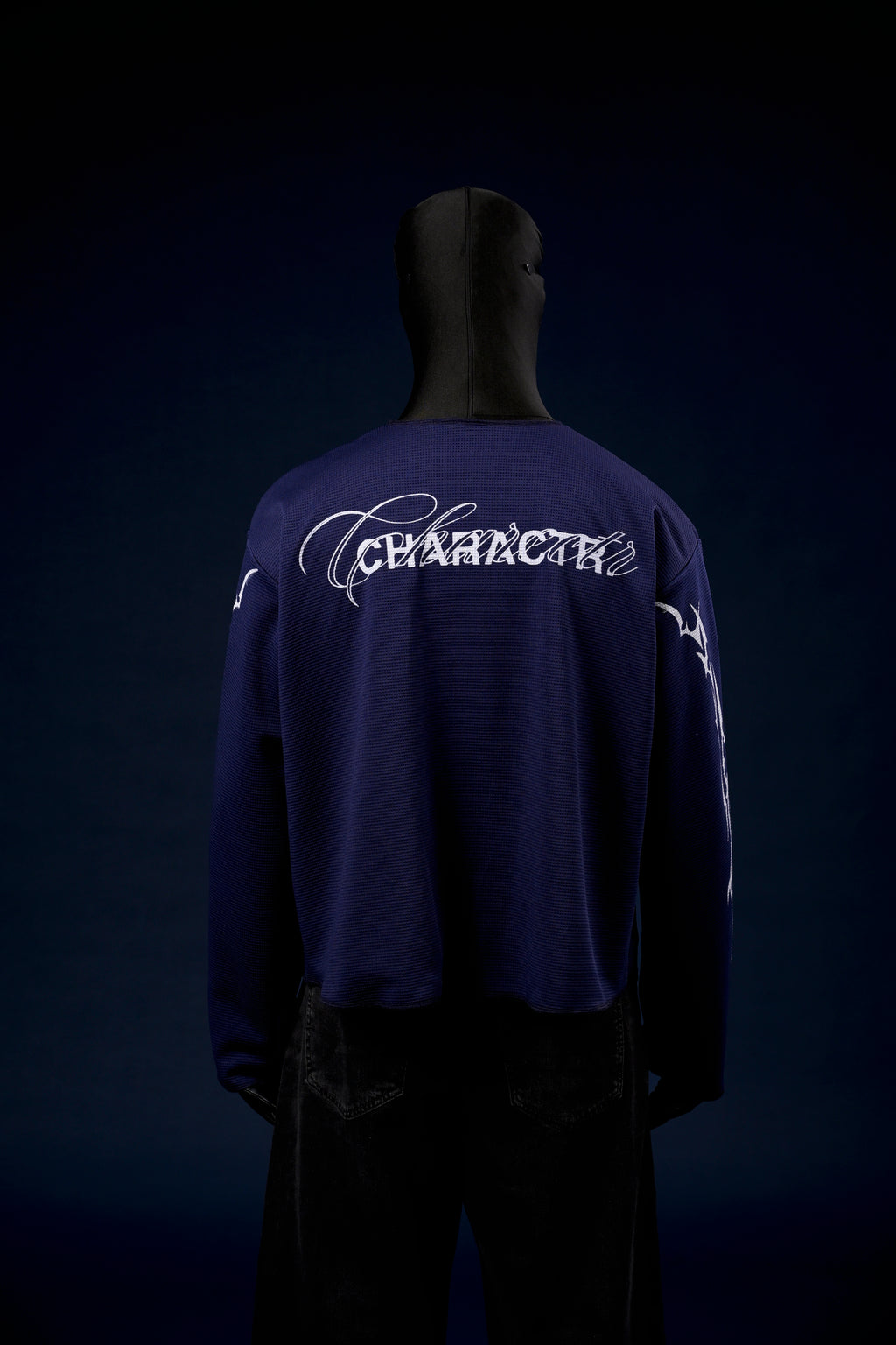 Chrome blue waffle knit tshirt