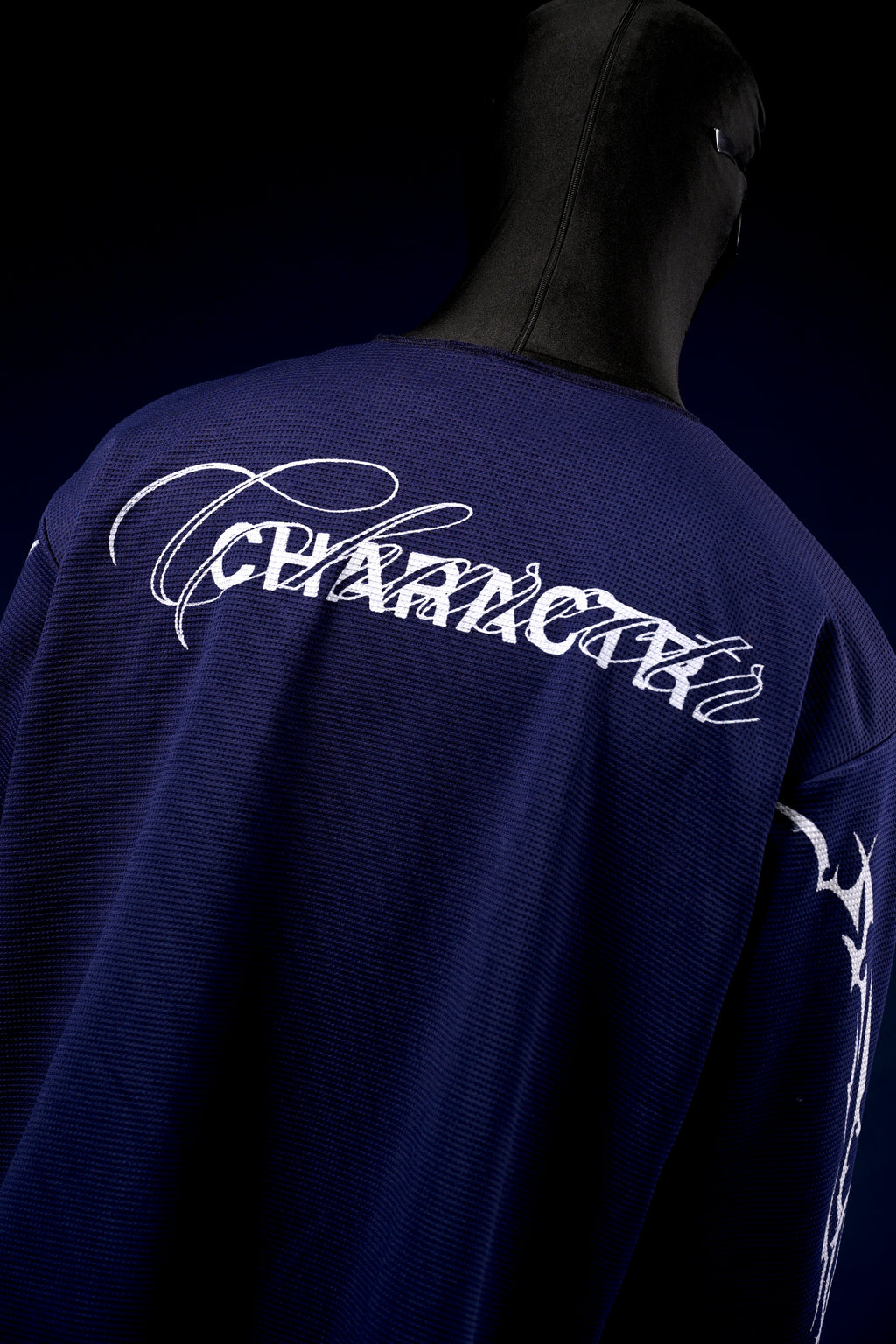 Chrome blue waffle knit tshirt