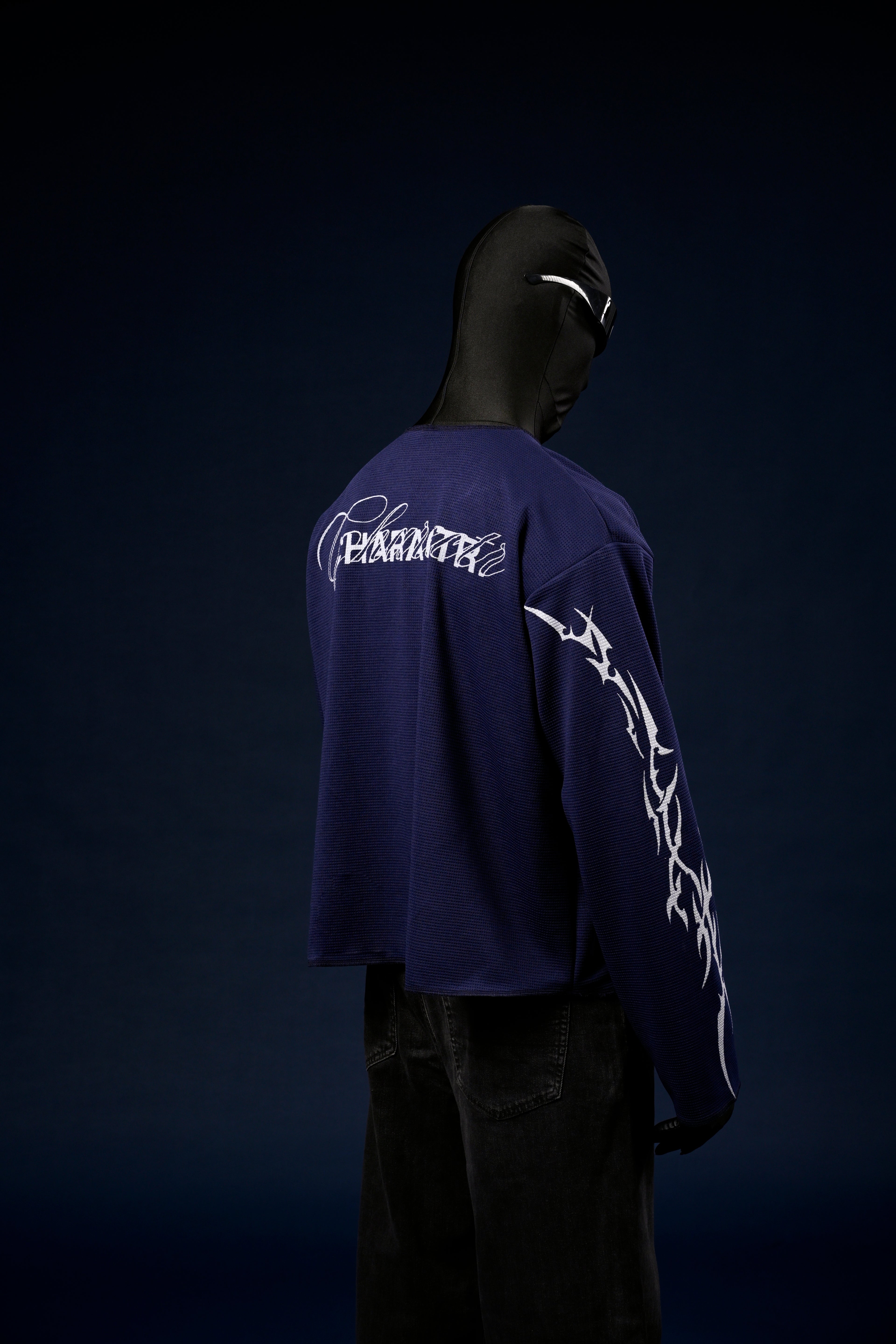 Chrome blue waffle knit tshirt