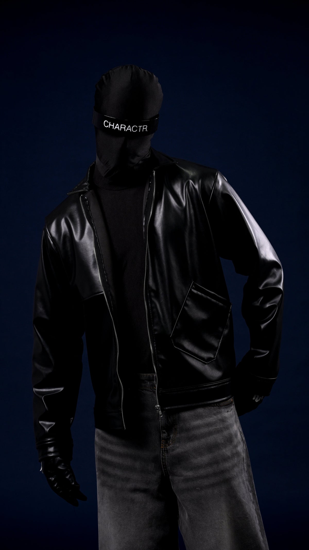 Flap Vegan Leather Jacket