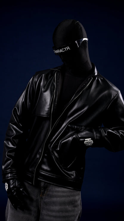 Flap Vegan Leather Jacket