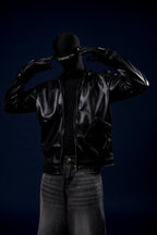 Flap Vegan Leather Jacket