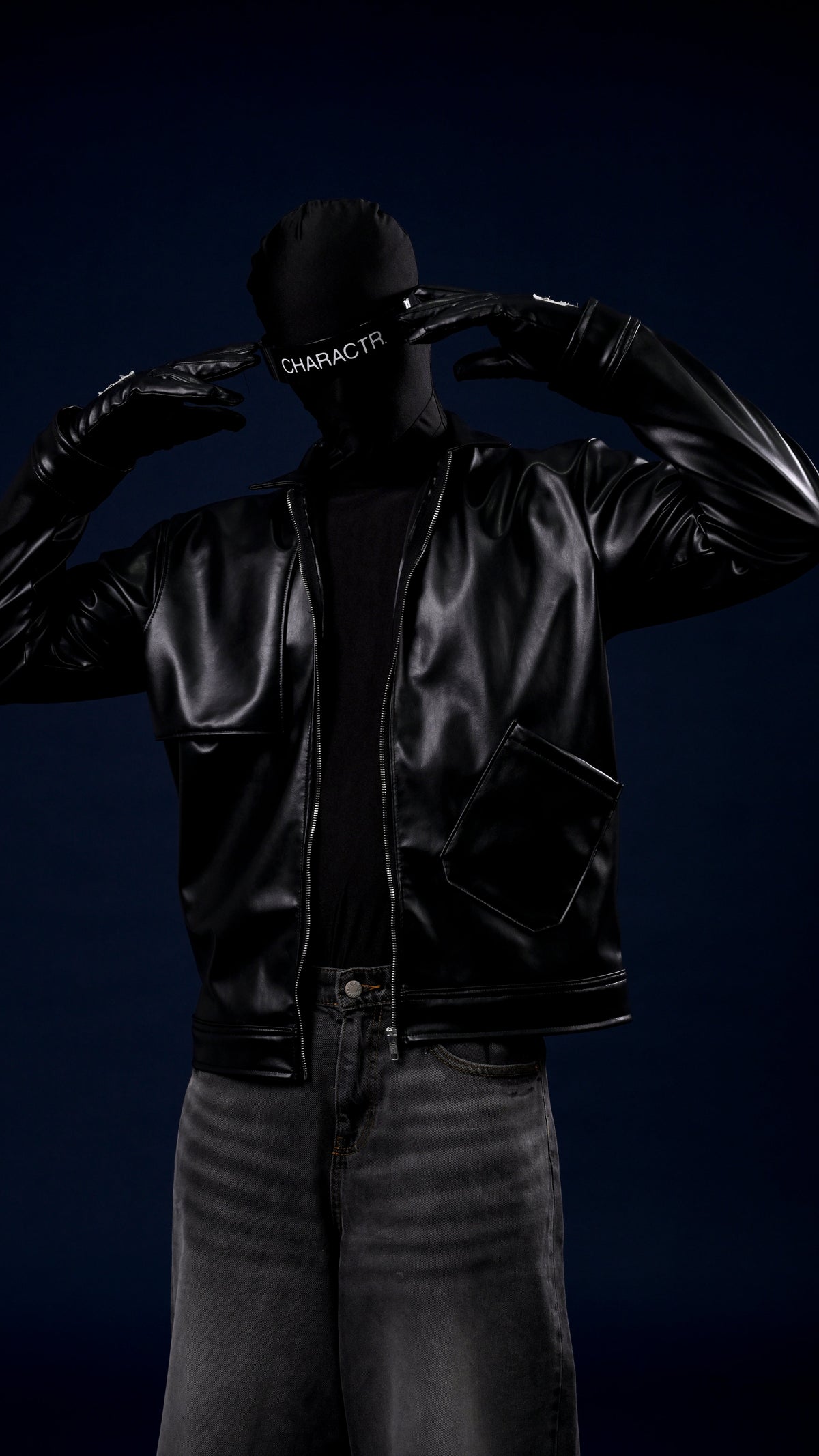 Flap Vegan Leather Jacket